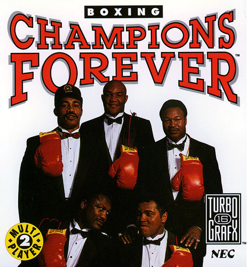 Champions Forever Boxing box art for TurboGrafx-16
